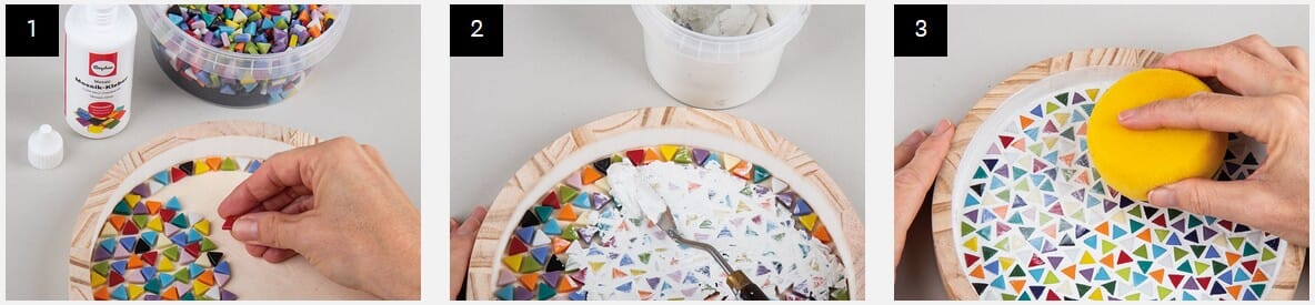 MOSAIKK - MOSAIKK HOBBY - FUGEMASSE - MOSAIKK LIM - DIY SERVERINGSBRETT - 2.jpg