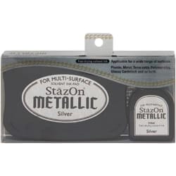 Stazon Metallic Ink Kit - Silver
