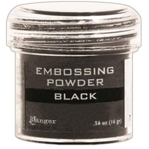 Ranger: Black - Embossing powder 1oz