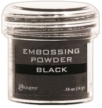 Ranger: Black - Embossing powder 1oz
