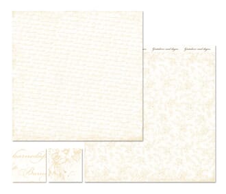 Papirdesign: Barnedåp, beige - Herman og Emilie