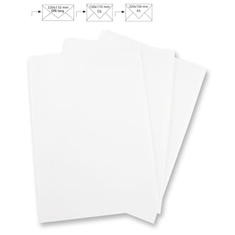 Vellum papir A4 - White 100 g, pakke med 5 stk
