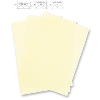 Vellum papir A4 - Ivory 100 g, pakke med 5 stk