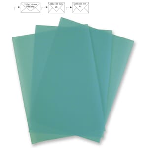 Vellum papir A4 - Turquoise 100 g, pakke med 5 stk