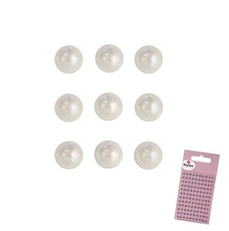 Halvperle - White, ø 3mm 120stk