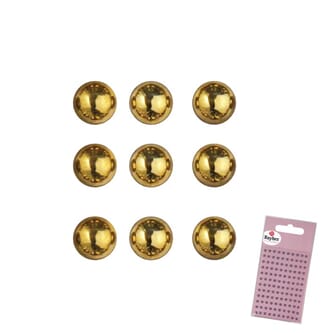 Halvperle - gold, ø 3mm 120stk