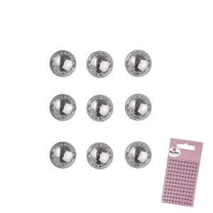Halvperle - silver, ø 3mm 120stk
