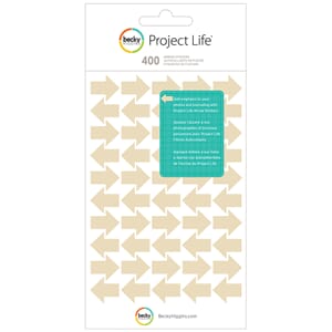 Project Life: Tan Arrow Stickers