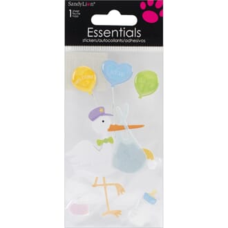 Trends Int.:  Welcome New Baby Boy - Essentials Dim.Stickers