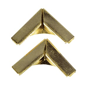 Metallhjørner - gold, 4/Pkg