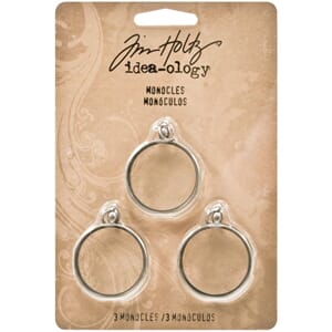 Tim Holtz: Monocles 3/Pkg - Idea-Ology