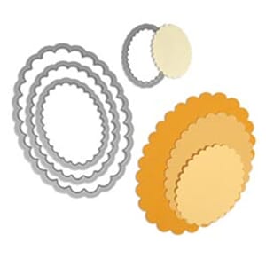 Sizzix: Scallop Ovals - Framelits Dies 4/Pkg