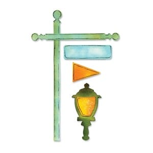 Sizzix: Flagpole Lantern - Sizzlits Decorative Strip Die