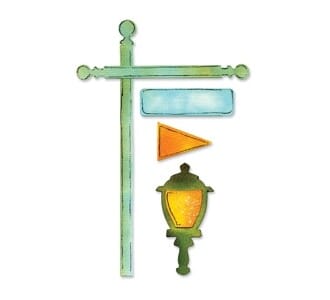 Sizzix: Flagpole Lantern - Sizzlits Decorative Strip Die