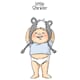 Art Impressions: Stinker - Little People Cling Rubber Stamp