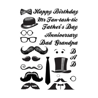 IndigoBlu: Mr. Fan-Tash-Tic - Cling Mounted Stamp