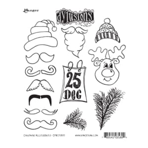 Dylusions: Christmas Accessories - Cling Rubberstamp set