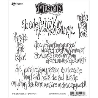 Dylusions: Cling Rubberstamp set - The Write Words