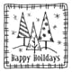 Inkadinkado: Clear Mini Stamps - Happy Holidays