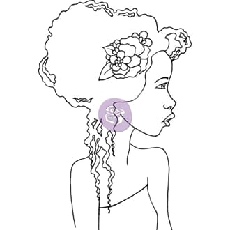 Prima: Girl Hope - Bloom Cling Rubber Stamps