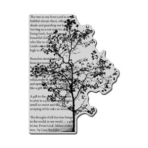 Stampendous: Tree Poem - Cling Rubber Stamp