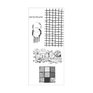 Studio 490: Cling Rubber Stamp Set - Art Gone Postal