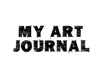 Studio 490: Sketched Art Journal - Wood Mount.Red Rub. Stamp