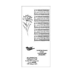 Studio 490: Cling Rubber Stamp Set - Be Happy...Make Art