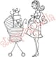 Stamping Bella: Rubber Stamp - Babycarriage-Abella