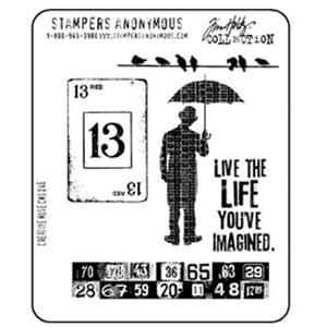 Tim Holz: Creative Muse - Large Cling Rubber Stamp Set