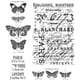 Tim Holtz: Papillon - Cling Rubber Stamp Set