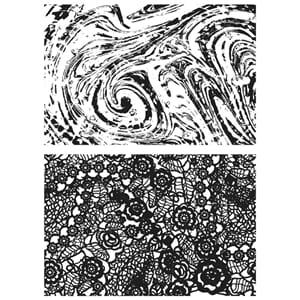 Tim Holz: Marble & Doily - Cling Rubber Stamp Set