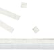 3D-puter - Striper - Hvit, str 3x100 mm, 2 mm strong