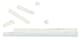 3D-puter - Striper - Hvit, str 3x100 mm, 2 mm strong