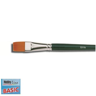 HOBBY LINE Basic - Flatpensel nr 16, nylon
