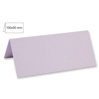 Doble bordkort 45x100 mm - Lavender, 5 stk