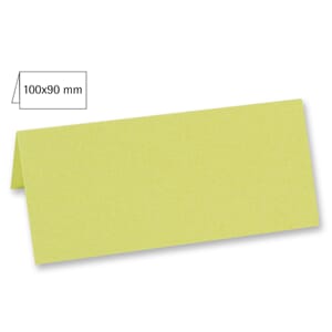 Doble bordkort 45x100 mm - Pastel-Green, 5 stk
