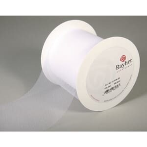 Hvit tyll - bredde 10 cm