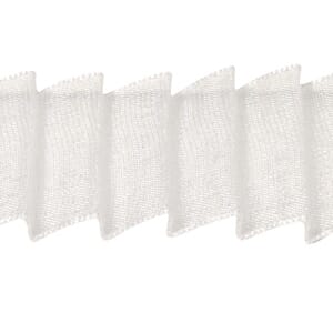 Bånd - White Elegance - Organza-plissé ribbon