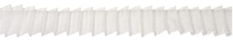 Bånd - White Elegance - Organza-plissé ribbon