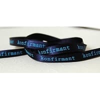 Papirdesign: Bånd - konfirmant, blå