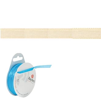 Organsa bånd 3 mm - Beige, 10 meter