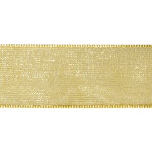 Organsa bånd 3mm - Gull, 10 meter
