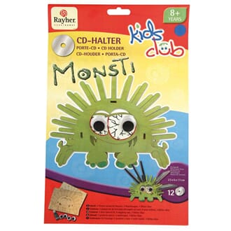 Kids Club: Monsti - CD holder i tre 23x6x17cm. Fra 8år
