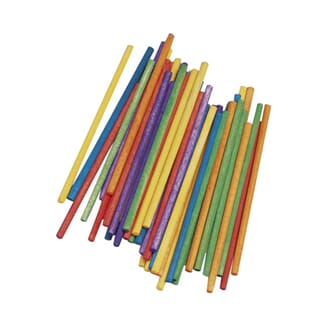 Trepinner - Mixed farget, 100mm, 4mm ø, 60 stk