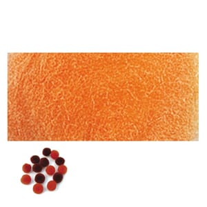 Pompons Orange - 7 mm, 70 stk
