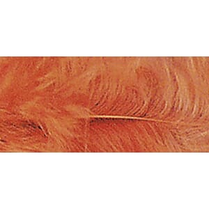 Dekorasjonsfjær - Orange 8cm, 10stk