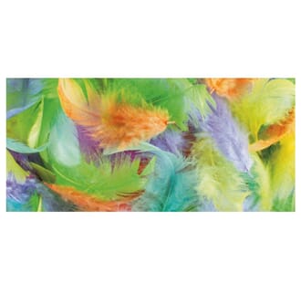 Fjær Mix pakke - Assorterte farger, 3-10cm