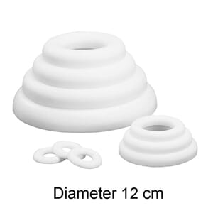 Isopor - Ring 12 cm, flat bakside