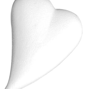 Isopor - Hjerte dråpe, 12x8.5 cm